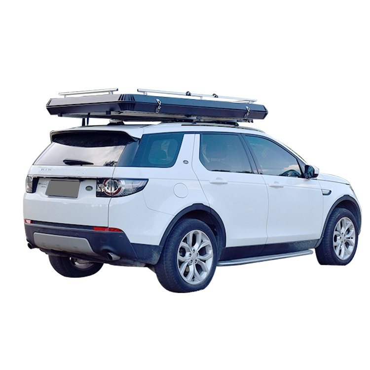 4 Person Foldable Roof Top Tent Camping Aluminum Shell+Aluminum Bottom